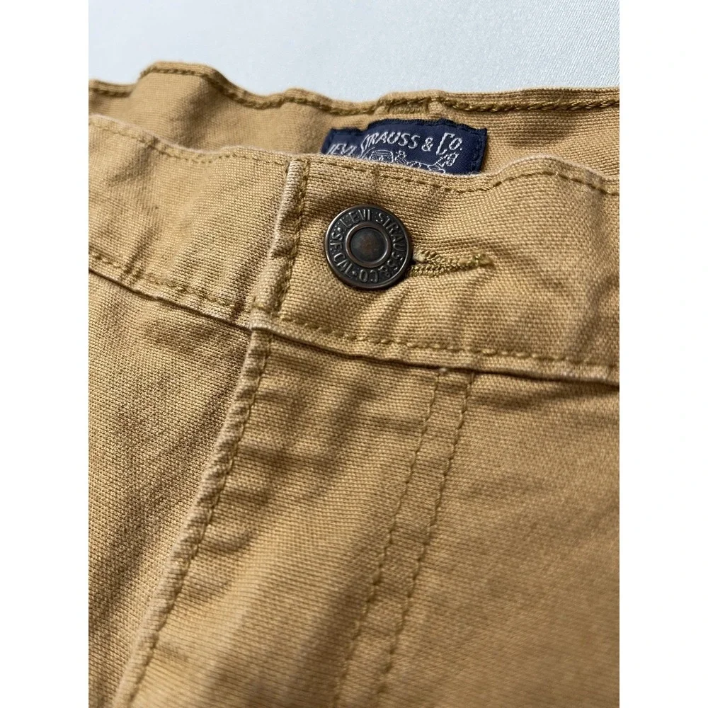 Levis Mens Pants 36x32 Tan‎ Khaki Chino Workwear Carpenter Canvas Cargo